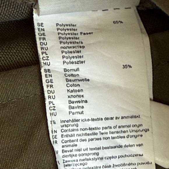 Fjallraven Men's sz 36 Gaiter Trousers No. 1 Olive Cargo Pants button fly - Picture 10 of 15